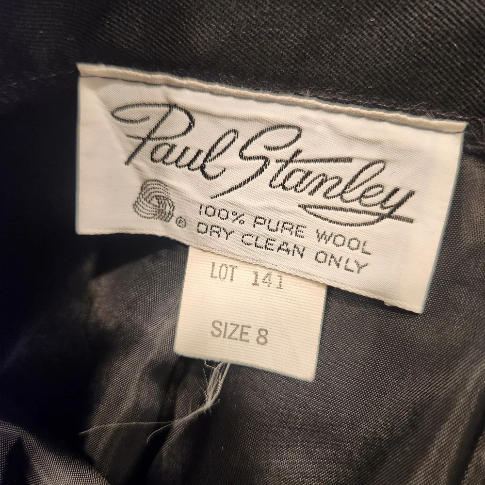 Paul Stanley Vintage Wool Pleated Skirt